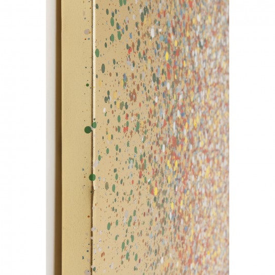 Tela a Óleo Flower Boat Gold vermelho 100x80cm