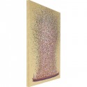 Picture Touched Flower Boat Gold Pink 160x120cm Kare Design