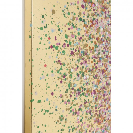 Tela a Óleo Flower Boat Gold Rosa 160x120cm