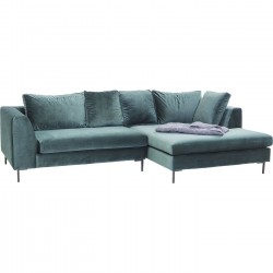 Corner Sofa Gianni Velvet Green Right Kare Design