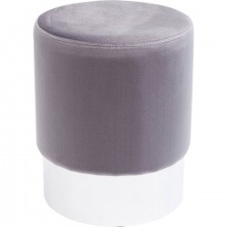 Stool Cherry Light Grey Silver Ø35cm Kare Design
