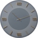 Wall Clock Leonardo Grey/Gold Kare Design