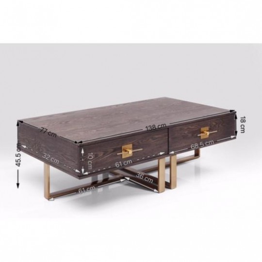 Mesa de Centro Osaka 138x77cm Mesa de Centro Osaka 138x77cm