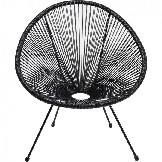 Armchair Acapulco black Kare Design Armchair Acapulco black Kare Design