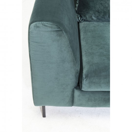 Sofá de Canto Gianni c/Chaise Longue à Esq. em veludo Verde Sofá de Canto Gianni c/Chaise Longue à Esq. em veludo Verde