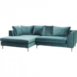 Corner Sofa Gianni Velvet Green Right Kare Design