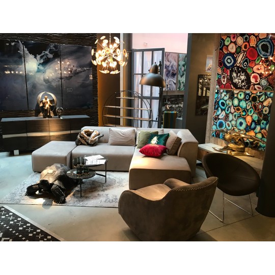 Deco Figurine Nude Man Hug Bronze 54cm Kare Design