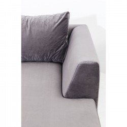 Corner Sofa Gianni Velvet Grey Left Kare Design