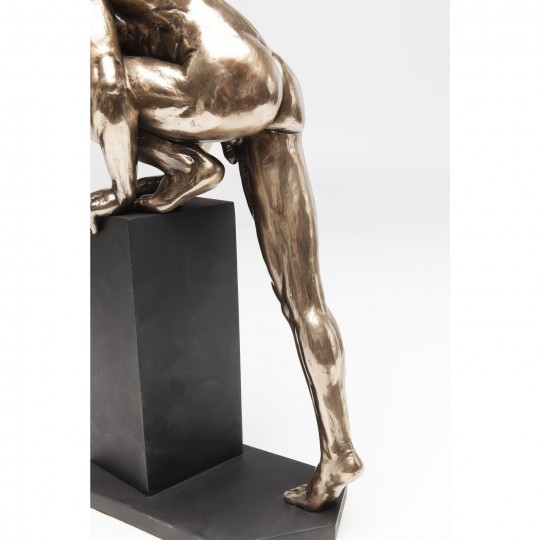 Deco Object Nude Man Stand Bronze 35cm Kare Design