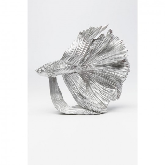 Peça Decorativa Betta Fish Prateado Small