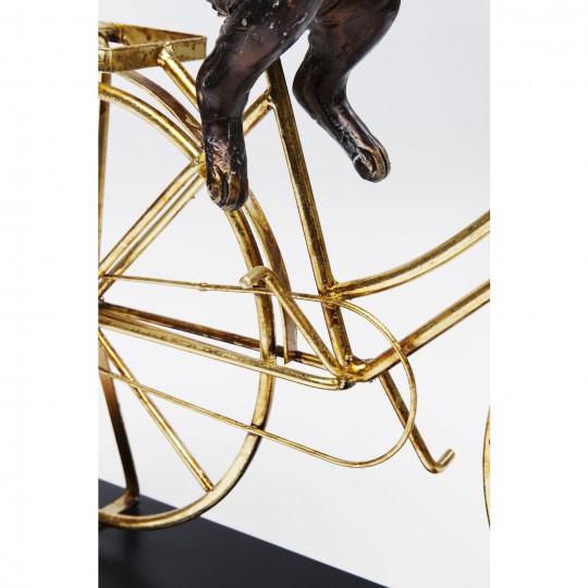 Deco Object Dog With Bicycle Kare Design