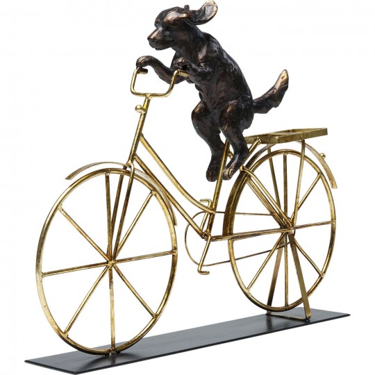 Peça Decorativa Dog With Bicycle