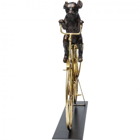 Deco Object Dog With Bicycle Kare Design