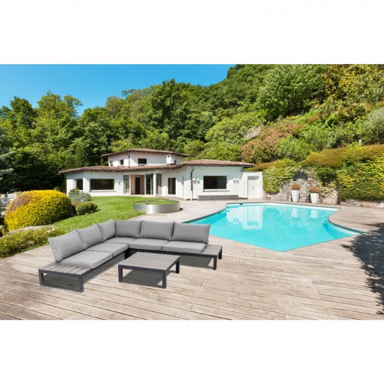 Sofá de Exterior Holiday Preto (4 peças) Sofá de Exterior Holiday Preto (4 peças)