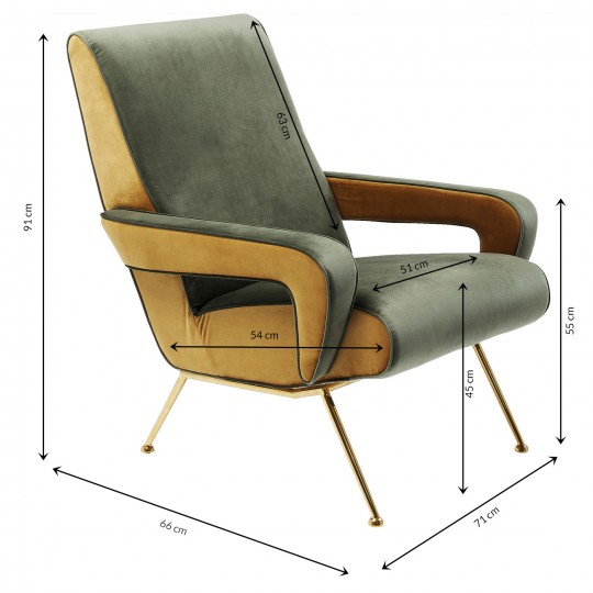 Arm Chair Luna High Green Kare Design Arm Chair Luna High Green Kare Design