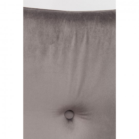 Cadeirão Preto Vicky em veludo Cinzento