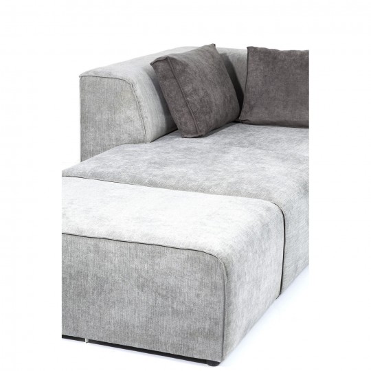 Sofá Infinity Cinzento c/chaise à esq. Sofá Infinity Cinzento c/chaise à esq.