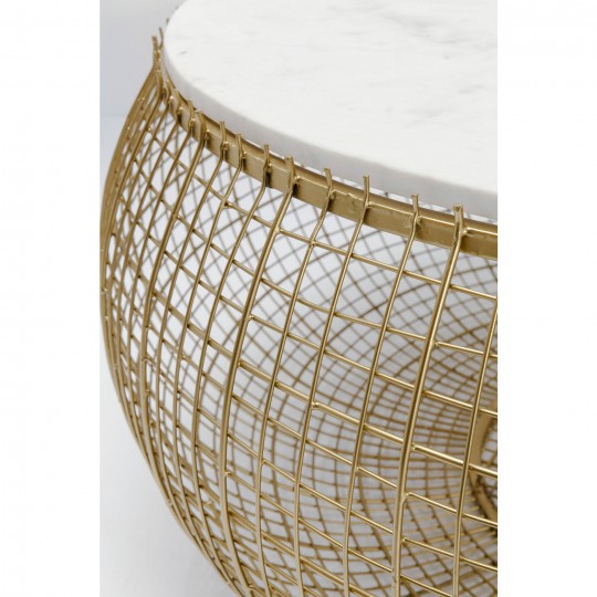 Mesa de Centro Cesta Marble Gold Ø100cm Mesa de Centro Cesta Marble Gold Ø100cm