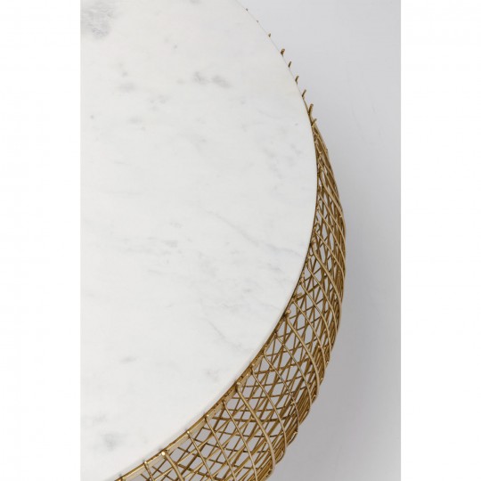 Mesa de Centro Cesta Marble Gold Ø100cm Mesa de Centro Cesta Marble Gold Ø100cm