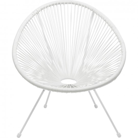 Armchair Acapulco white Kare Design