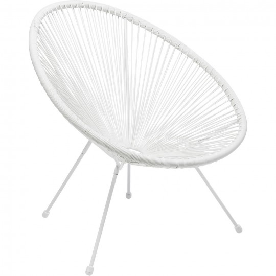Armchair Acapulco white Kare Design