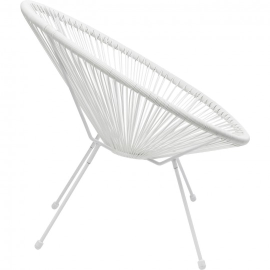 Armchair Acapulco white Kare Design