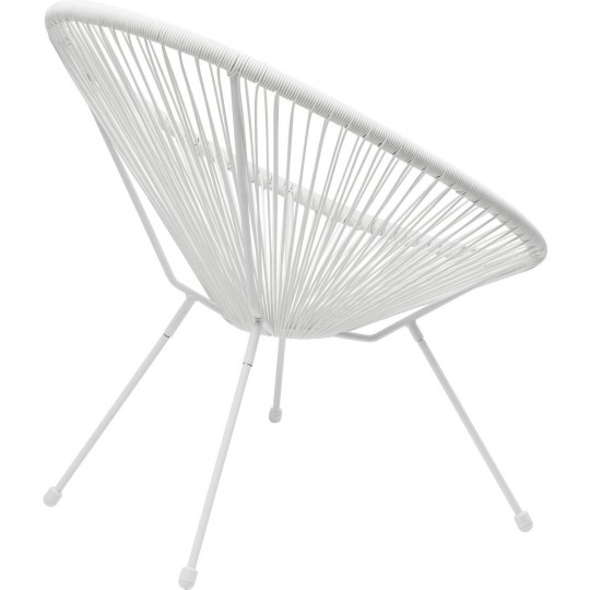 Armchair Acapulco white Kare Design