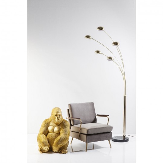 Peça Decorativa Monkey Gorilla Side XL Gold