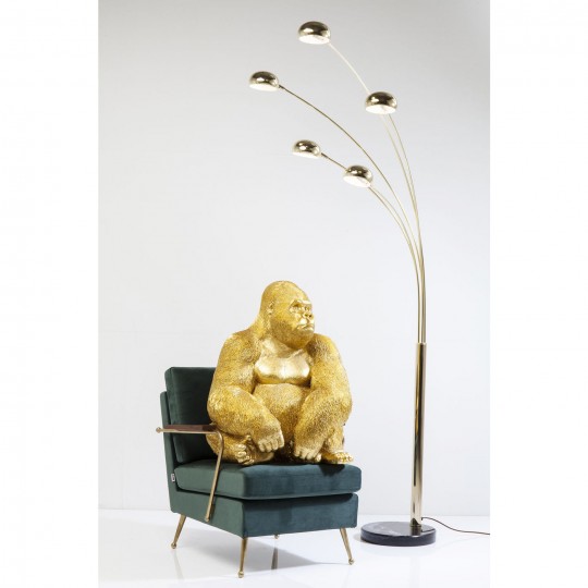 Peça Decorativa Monkey Gorilla Side XL Gold