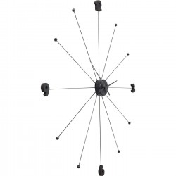 Wall Clock Like Umbrella Black Kare Design