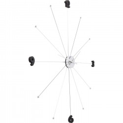Wall Clock Like Umbrella Chrome Kare Design