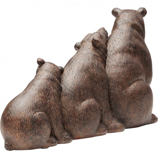 Peça Decorativa Relaxed Bear Family