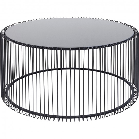 Coffee Table Wire Uno Black Ø80cm Kare Design Coffee Table Wire Uno Black Ø80cm Kare Design