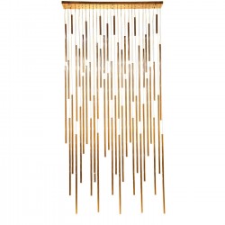 Pendant Lamp Living Vegas Deluxe Brass LED Kare Design