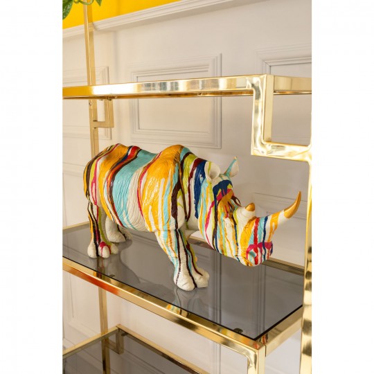 Deco Figurine Rhino Colore 26cm Kare Design