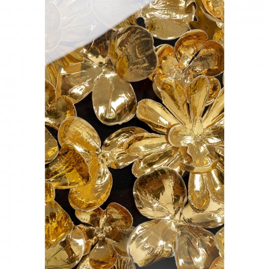 Quadro c/ moldura Gold Flower 60x60cm