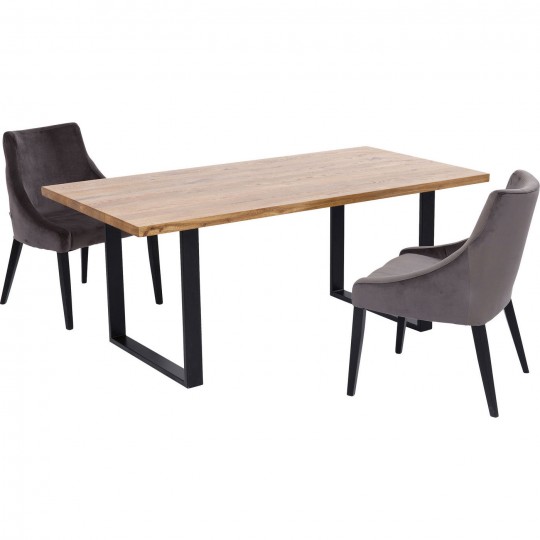 Table Jackie chêne-noir 160x80 Table Jackie chêne-noir 160x80