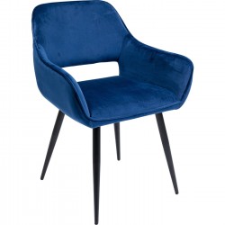 Chaise à./acc.  San Francisco bleu