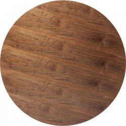 Table Invitation Set Walnut Black Ø90cm Kare Design