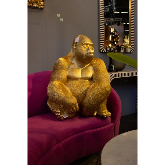 Peça Decorativa Monkey Gorilla Side XL Gold