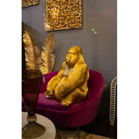 Peça Decorativa Monkey Gorilla Side XL Gold