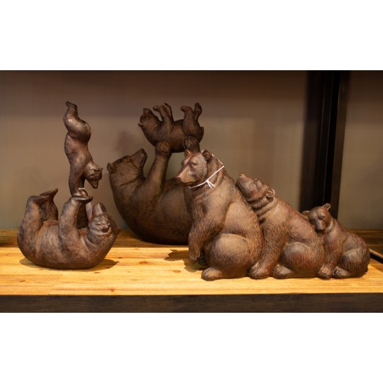 Peça Decorativa Relaxed Bear Family