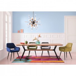 Chair with Armrest San Francisco Light Green Kare Design