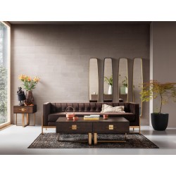 Espelho Clip Brass 177x32cm