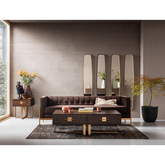 Espelho Clip Brass 177x32cm Espelho Clip Brass 177x32cm