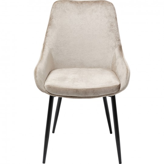 Chair East Side Velvet Champagne 52cm Kare Design