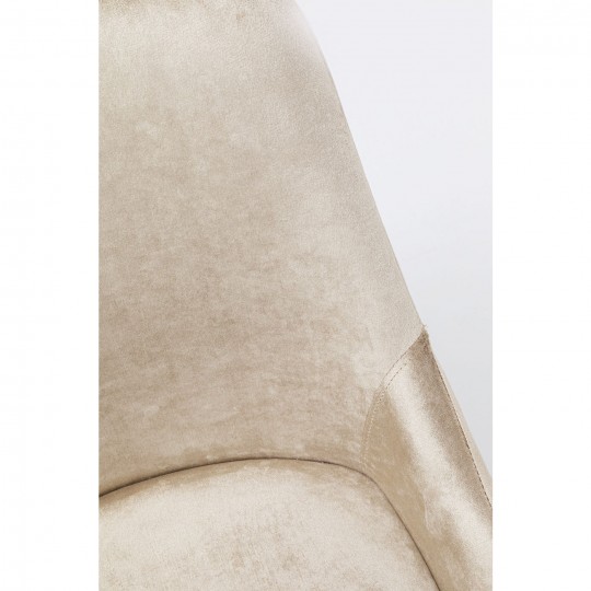 Chair East Side Velvet Champagne 52cm Kare Design