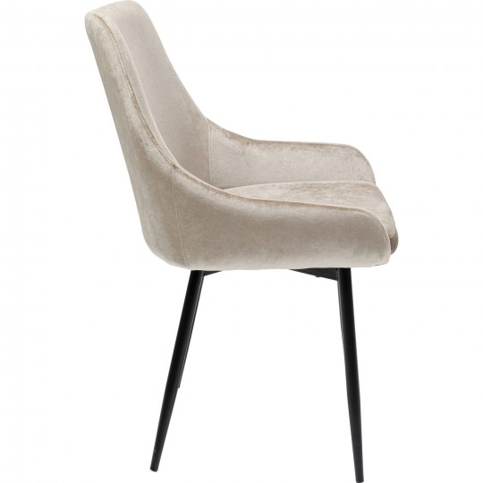 Chair East Side Velvet Champagne 52cm Kare Design