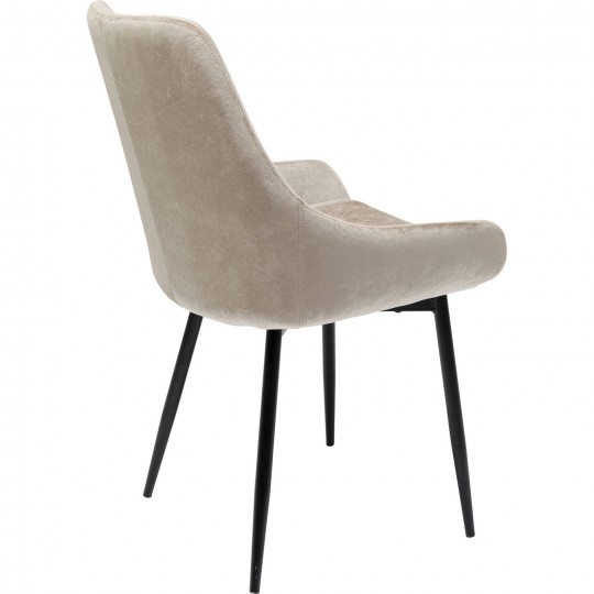 Chair East Side Velvet Champagne 52cm Kare Design