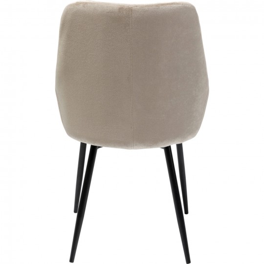 Chair East Side Velvet Champagne 52cm Kare Design